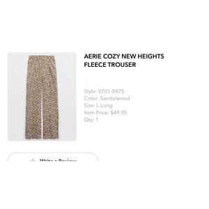 Aerie Fleece Trouser